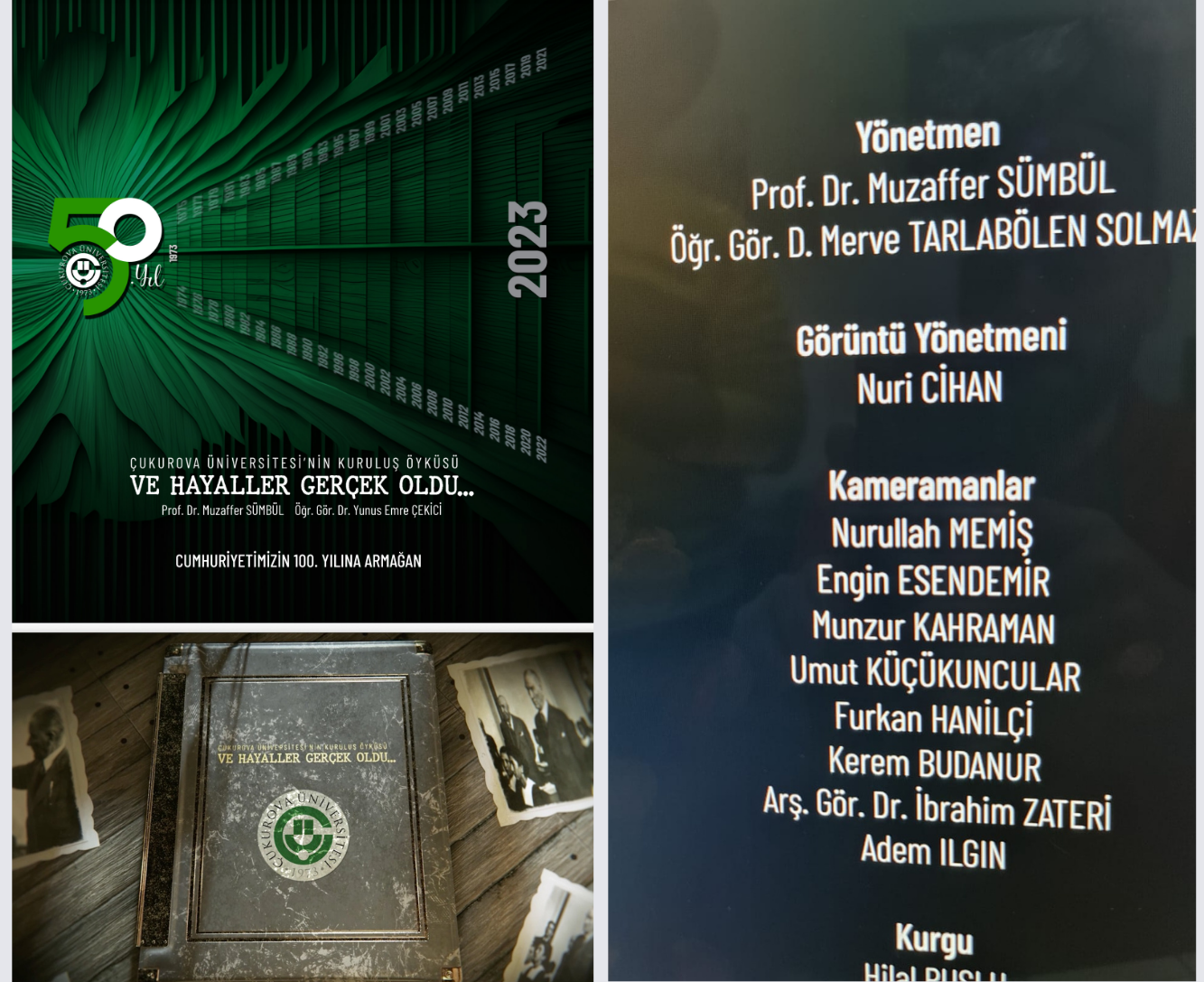 Çukurova Üniversitesi’nin kuruluş öyküsü, belgesel film, kitap ve sergi oldu